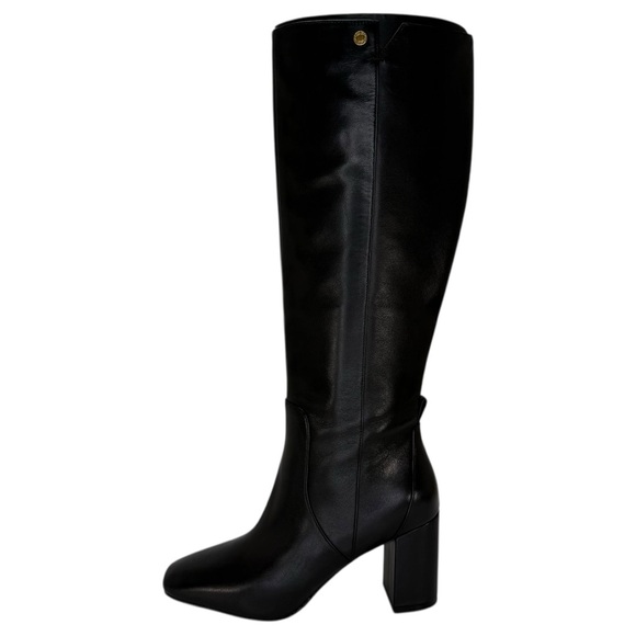 Cole Haan Chrystie Black Leather 75MM Knee High Heeled Womens Boots Size 7M - Picture 3 of 12